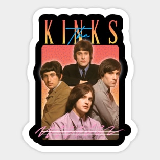 The Kinks Retro Aesthetics Fan Art Sticker